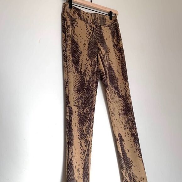 Krazy Larry NWOT snake skin animal print Legging Size 0 - Picture 2 of 6